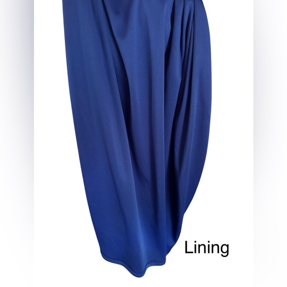 Vince Camuto Dark Navy Floral Print Dress size 8 - Picture 5 of 9